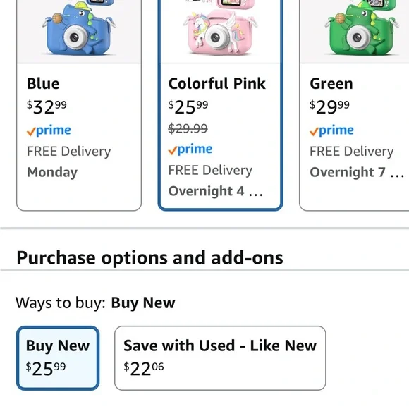 Pink Unicorn Kids Camera - Picture 11 of 11